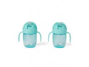 SKIP HOP Hrnček rastúci Sip-to-Straw Teal 6m+