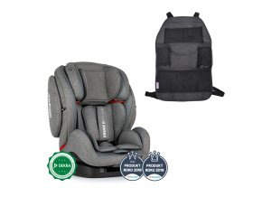 PETITE&MARS Autosedačka Prime II Isofix Stone Air (9-36 kg) + organizér na sedadlo Order