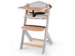 KINDERKRAFT Stolička jedálenská Enock s polstrovaním Grey wooden, Premium