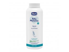 CHICCO Púder detský Baby Moments s ryžovým škrobom 95 % prírodných zložiek 150 g