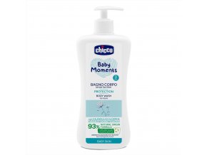 CHICCO Šampón na telo s dávkovačom Baby Moments Protection 93% prírodných zložiek 750 ml