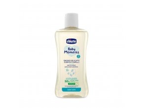 CHICCO Šampón jemný na vlasy a telo Baby Moments 92 % prírodných zložiek 200 ml