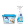 CHICCO Kapsuly pracie gélové Sensitive 16 ks + Odstraňovač škvŕn Sensitive 500 ml