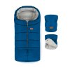 PETITE&MARS Set zimný fusak Jibot 3v1 + rukavice na kočík Jasie Ocean Blue