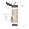 ZOPA Termoska na tekutiny so slamkou 400ml