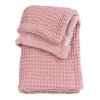 Meyco Deka do postieľky Waffle Teddy fleece 100x150cm - Old pink
