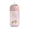 Suavinex Fľaša so slamkou BEAR 340ml - Ružová