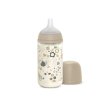 Suavinex Sklenená dojčenská fľaša WONDERLAND 240ml - Liberty krémová