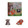 ZOPA Drevené Montessori puzzle Safari