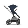 Cybex Kombinovaný kočík EOS Lux SLV - Ocean Blue