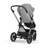 Cybex Kombinovaný kočík EOS Lux SLV - Stone Grey