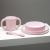 Interbaby Jedálenský set silikónový - Ružový