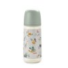 Suavinex Dojčenská fľaša WALK fyziologická L silikón 360ml - Zelená