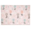 Lalalu Podložka na hranie Premium 200x140cm - Pink Elephant