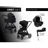 MOON Kombinovaný kočík AURA - Onyx Melange
