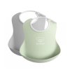 Babybjorn Plastový podbradník 2ks - Powder green/ Grey