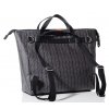 Saunton Charcoal Herringbone Back Twist