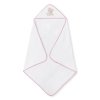 Interbaby Osuška froté MACKO LOVE + kefa 100x100cm - Bielo/ružová
