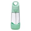 B.box Fľaša na pitie so slamkou 450ml - Spearmint