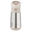 B.box Termoska na pitie so slamkou 350 ml - Béžová