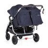 VALCO BABY Kočík dvojičkový vrátane nánožníkov Snap Duo Sport Navy