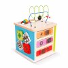 Baby Einstein Hračka drevená aktívna kocka Innovation Station HAPE 12m+