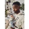 BabyBjorn Nosič MINI cotton - Khaki Green print