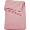 zamatova deka meyco knit basic do kocika alebo kolisky 75 x 100 cm dusty pink