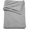zamatova deka meyco knit basic do kocika alebo kolisky 75 x 100 cm grey melange