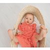 Lullalove Ažurková deka BOHO - Korálová
