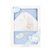 INTERBABY OSUŠKA froté Slon 100x100cm - Modrá