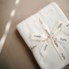 Mushie pletena detska deka z organickej bavlny dierkovana ivory prikryvka