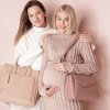kabelka a organizer na kocarek 2v1 joissy midi mauve rose (4)
