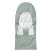 BabyBjorn Poťah na lehátko Soft Cotton JERSEY - Light Sage / grey