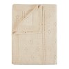 BIBS Dierkovaná pletená deka z BIO bavlny - Ivory