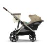 Cybex Športový kočík Gazelle S 2023 - podvozok Taupe - Seashell Beige