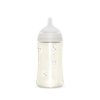 SUAVINEX Dojčenská fľaša BONHOMIA 270ml +3MF - Biela