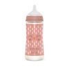 SUAVINEX Dojčenská fľaša BONHOMIA 360ml +6m LF - Ružová