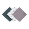 PETITE&MARS Sada plienok bambusová mušelínová 3ks Moussy - Grey planes