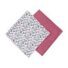 PETITE&MARS Prikrývka bambusová mušelínová 2ks Misty - Pink Meadow