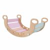 WoodandHearts Drevená montessori hojdačka Small - Small NW Pastel