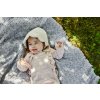 Elodie Details Zimný čepček pre bábätká - White Bouclé