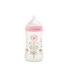 SUAVINEX Dojčenská fľaša GOLD 270ml +3m MF - Ružová