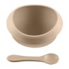 Zopa Silikónová miska so zvýšenými okrajmi a s prísavkou - Sand Beige