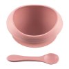 Zopa Silikónová miska so zvýšenými okrajmi a s prísavkou - Old Pink