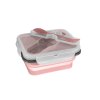 Zopa Silikónový desiatový box s príborom malý - Old Pink