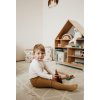 LevinFelin Montessori Domčeková polica Woodle - prírodné drevo / sivá