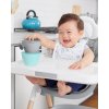 SKIP HOP Set jedálenský s hrnčekom 5 ks Easy-Feed Mealtime Set Teal/Grey 6m+