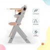 KINDERKRAFT Stolička jedálenská Enock s polstrovaním Grey wooden, Premium