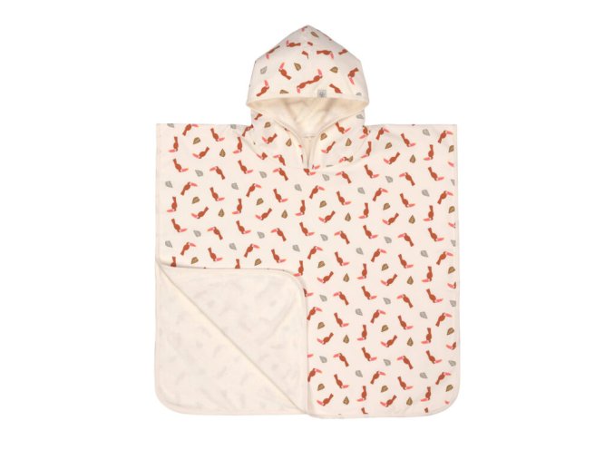 Beach Poncho toucan offwhite